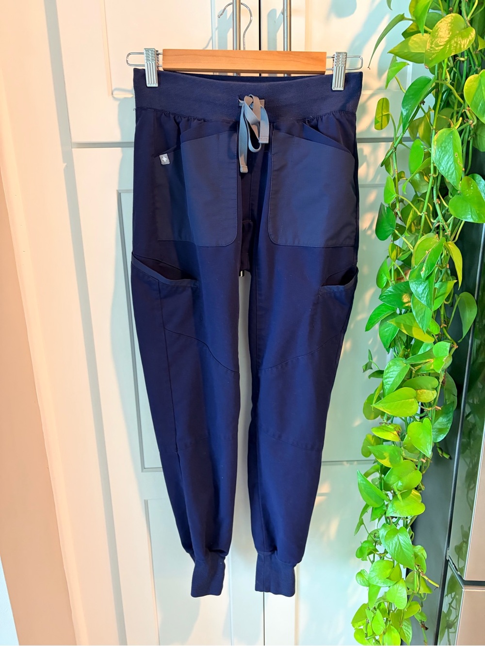 FIGS XXS Navy Drawstring Jogger Pants Scrub Bottoms